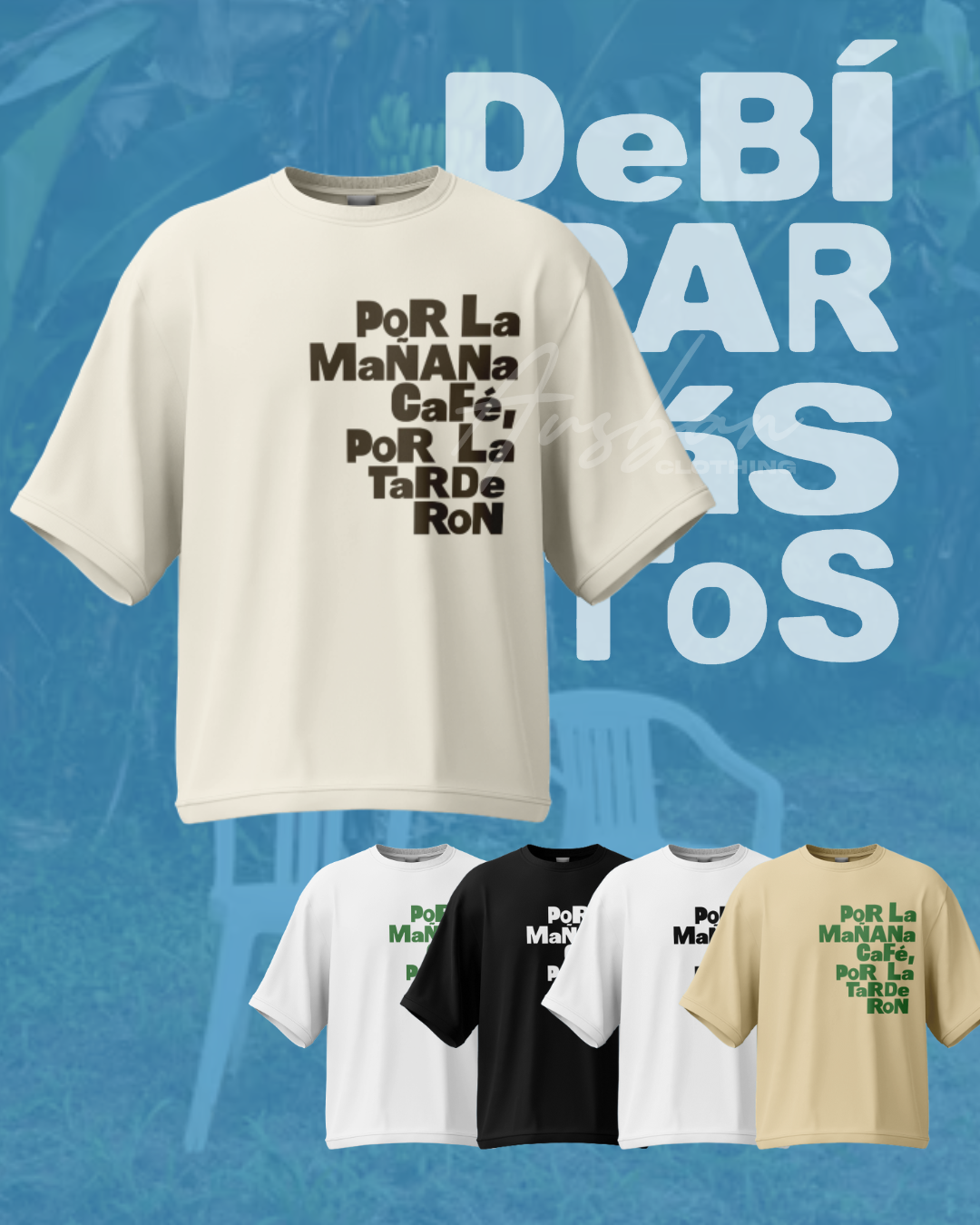 POR LA MAÑANA CAFE BOXY SHIRT