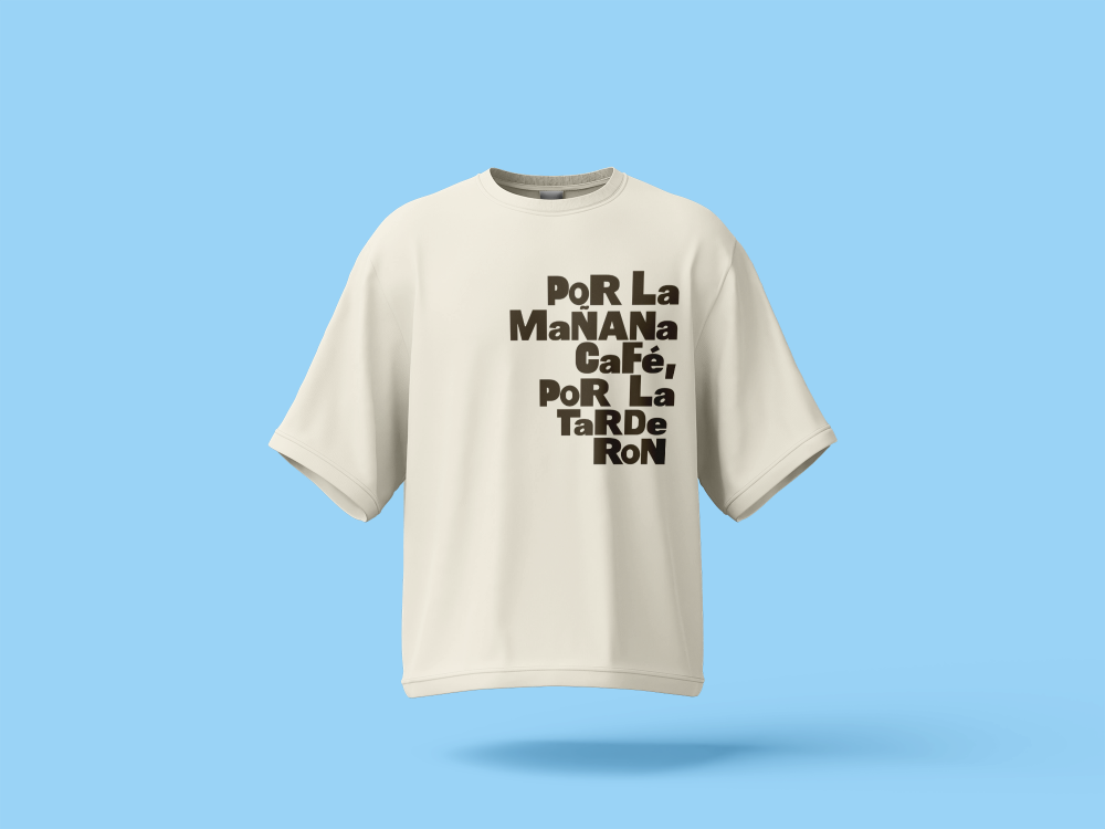POR LA MAÑANA CAFE BOXY SHIRT