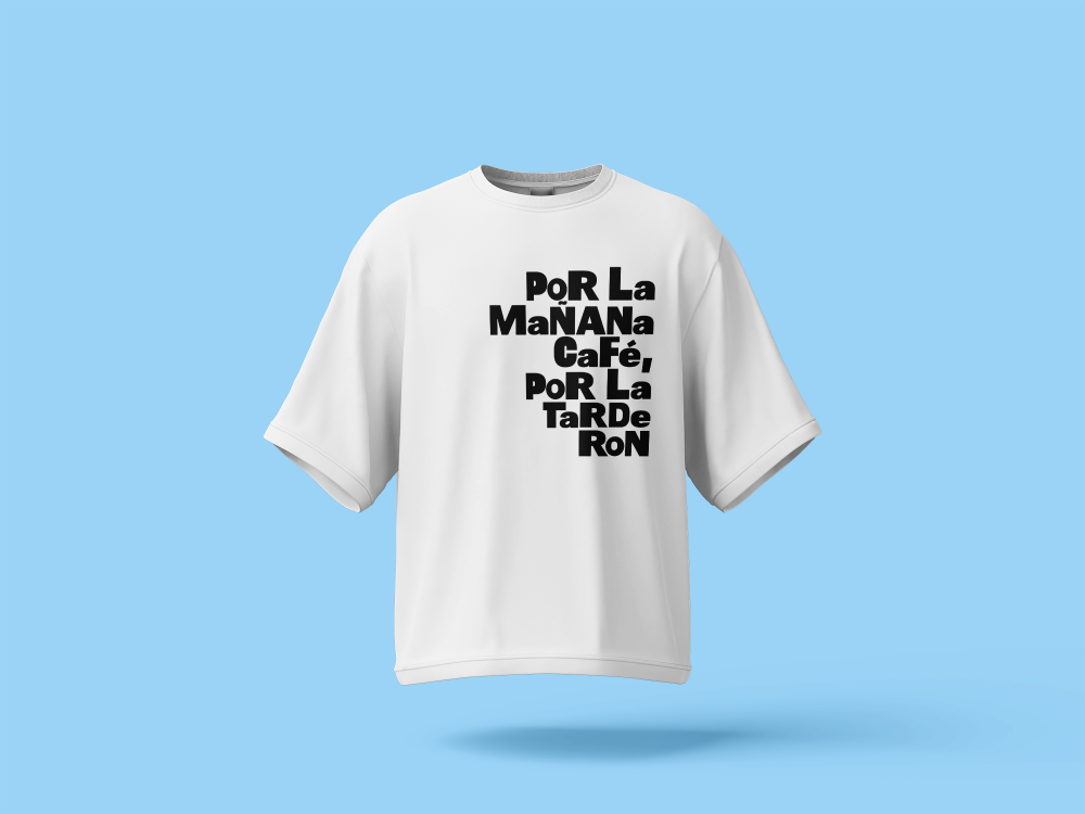 POR LA MAÑANA CAFE BOXY SHIRT