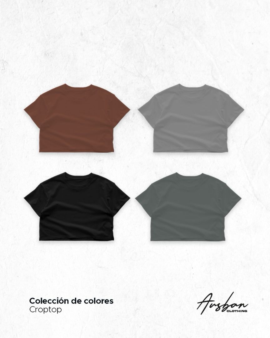 PACK X 12 CROP TOP | 4 COLORES | SEMI CROP